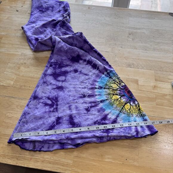 Grateful Dead Steal your Face Mandala Tree Print Booty Bell Pants Tie Dye Small - Picture 12 of 13